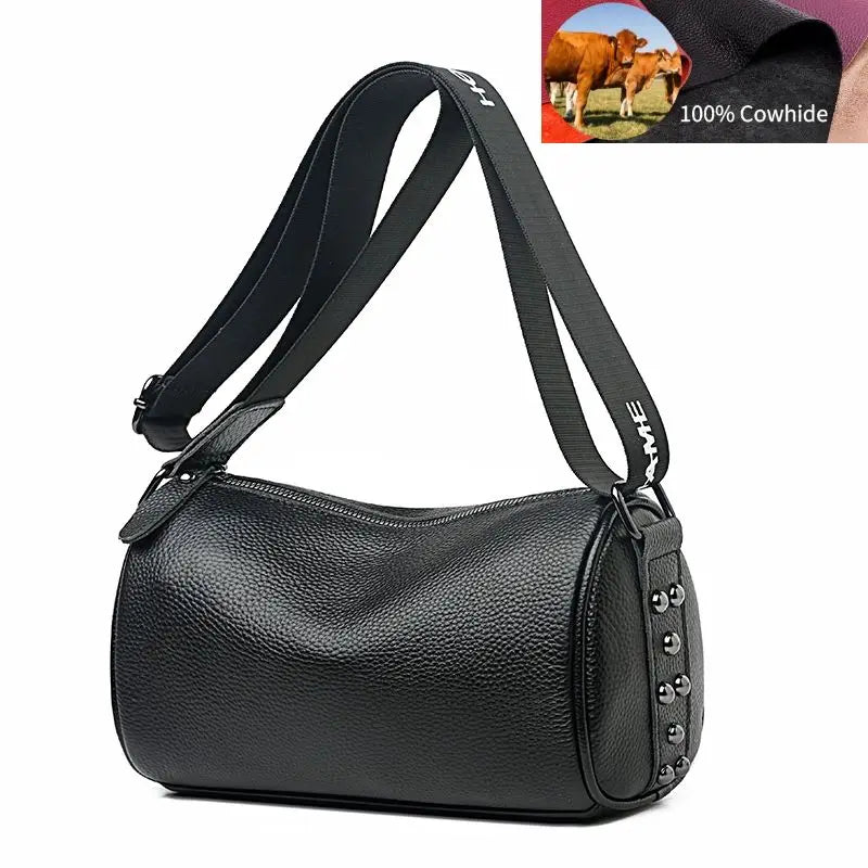 Soft Leather Women's Shoulder Bag Crossbody Bag Ladies Cowhide Tote Bag