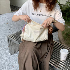 Soft Corduroy Bag Handbags for Women Shoulder Bags Eco Storage