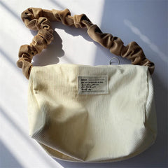 Soft Corduroy Bag Handbags for Women Shoulder Bags Eco Storage