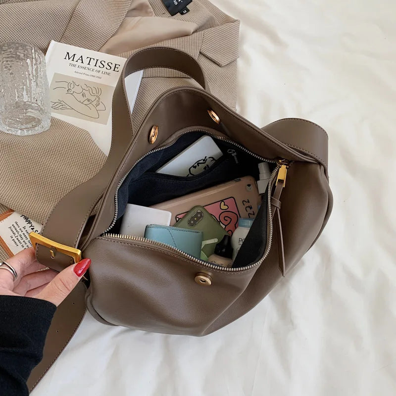 Large Capacity Handbags Solid Shoulder Bags Women Handbags Bags