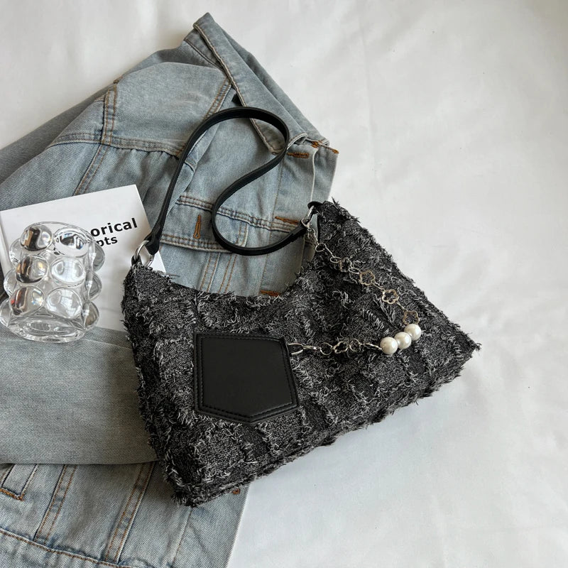 Soft Fabric Small Shoulder Crossbody Bags for Women