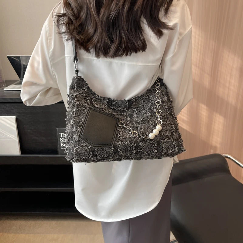 Soft Fabric Small Shoulder Crossbody Bags for Women