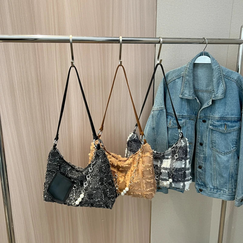 Soft Fabric Small Shoulder Crossbody Bags for Women