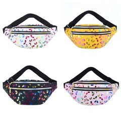 Soft Large Capacity Women Waist Packs Butterfly Printing Chest Bag