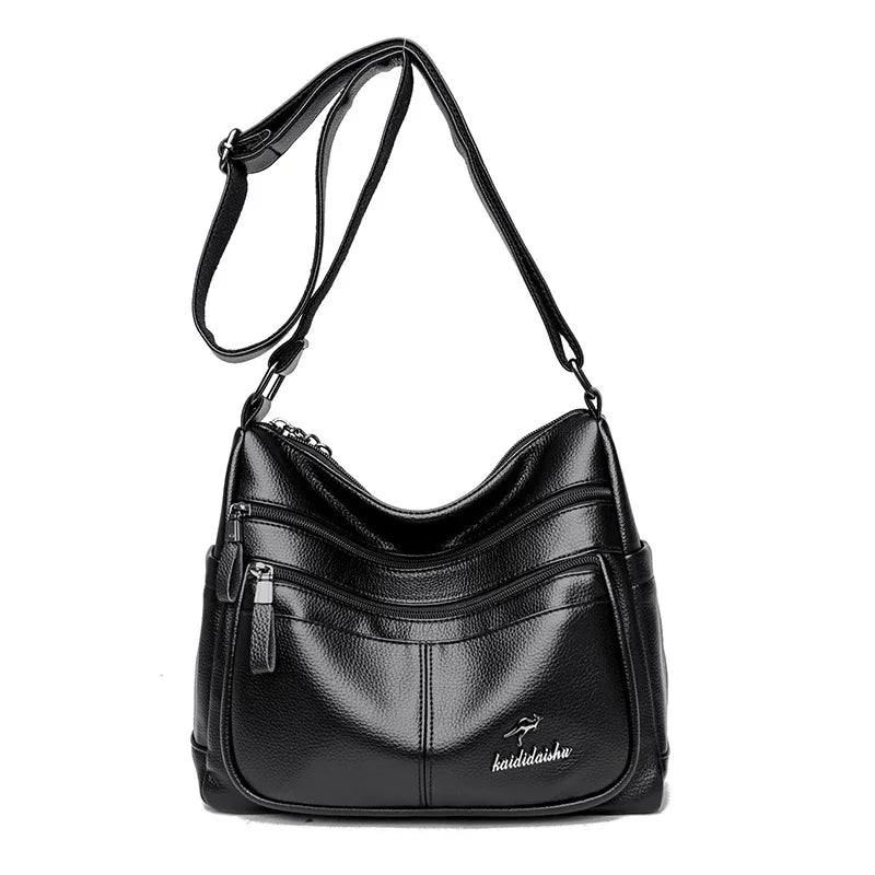 Soft Leather Shoulder Bags Women Purses and Handbags High Ladies Crossbody Bag