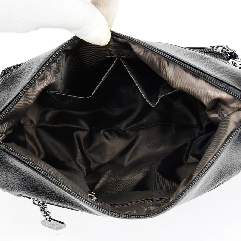 Soft Leather Shoulder Bags Women Purses and Handbags High Ladies Crossbody Bag