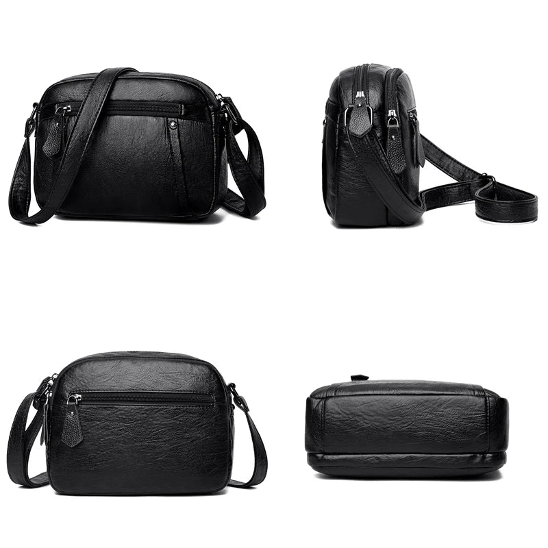 Small Soft Leather Crossbody Bag for Women Handbag