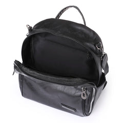 Soft Leather Female Bag Cowhide High Travel Girls Backpack Women Rucksack