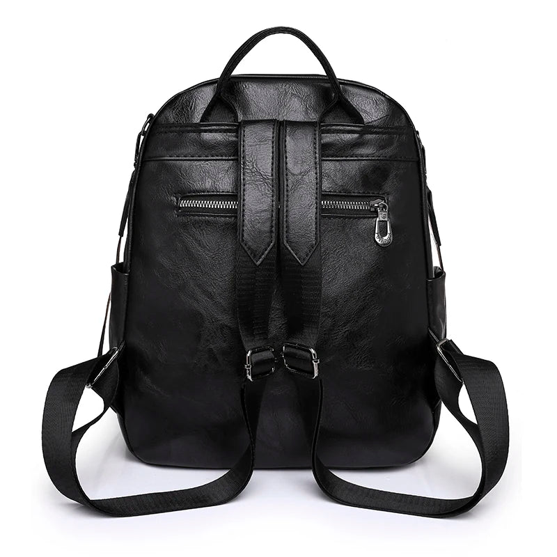 Soft Leather Female Bag Cowhide High Travel Girls Backpack Women Rucksack