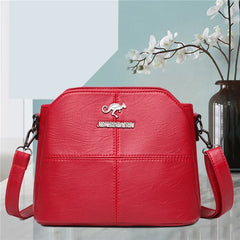 Soft Leather Middle-aged Mother Shoulder Bag All-match Casual Diagonal Bag