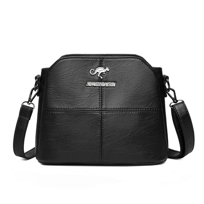 Soft Leather Middle-aged Mother Shoulder Bag All-match Casual Diagonal Bag