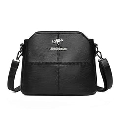 Soft Leather Middle-aged Mother Shoulder Bag All-match Casual Diagonal Bag