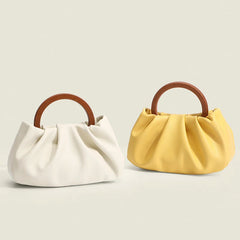 Soft Leather Handbag Autumn Winter Shoulder Bag Mini Drape Bags Ladies Purse