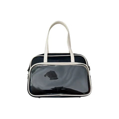 Soft Leather Shoulder Messenger Bag Tote Bag for College Students