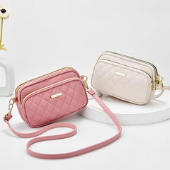 Plaid Crossbody Bag for Women - Small Shoulder Bag for Summer Travel
