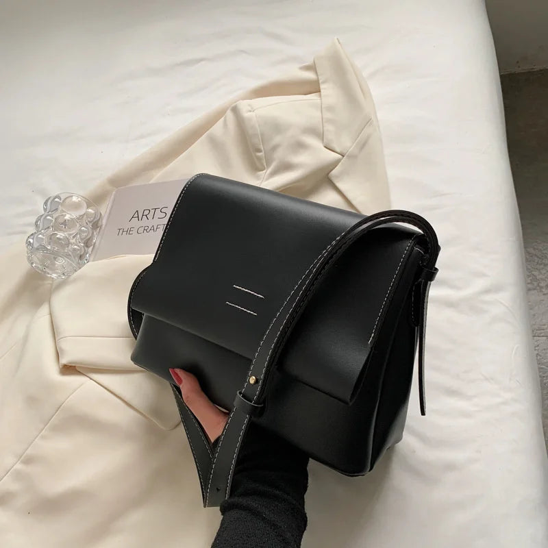 Soft Leather Postman Bag Female Autumn Winter Large Capacity