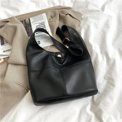 Soft Leather Shoulder Bag Women's Tote Bags Causal Female Shopper