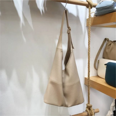 Soft Leather Shoulder Bag Women's Tote Bags Causal Female Shopper