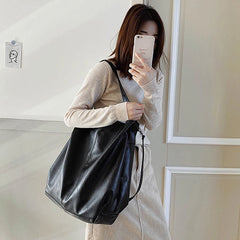 Soft Leather Shoulder Bags Large Capacity Women's Tote Bag Crossbody