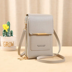 Soft Leather Women's Wallet Crossbody Shoulder Bag