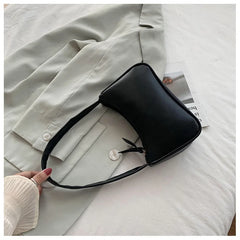 Soft Leather Women Underarm Crossbody Bag Retro Ladies Handbags
