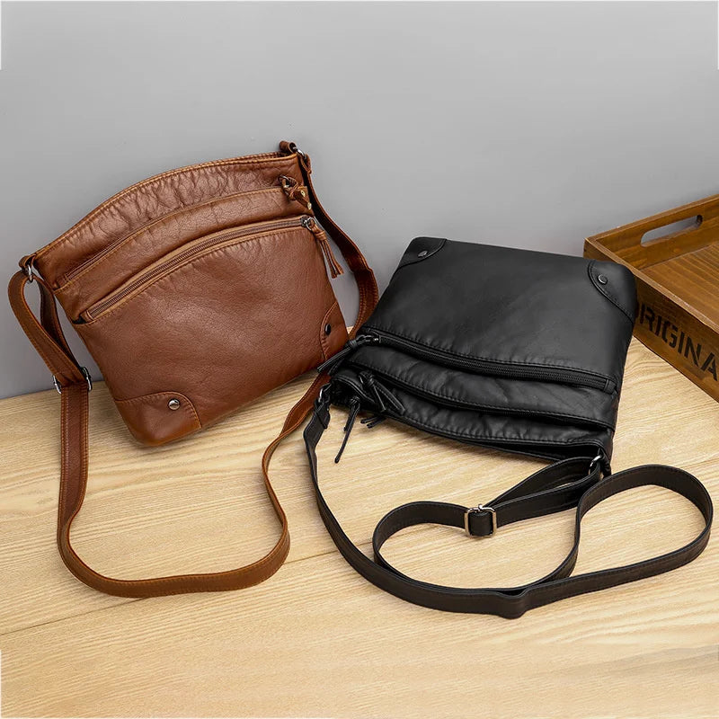 Soft Leather Women's Bag Single Shoulder Bag Small Bag