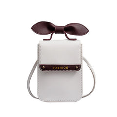 Soft Leather Women's Bag Wallets Bow Decoration Cell Phone Purse Bags Of Women