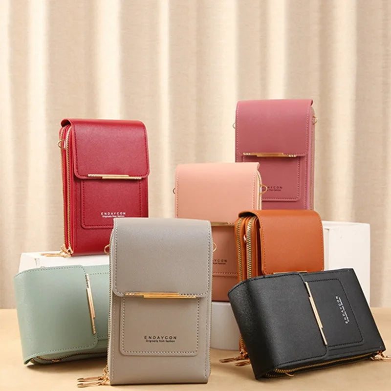 Soft Leather Women's Phone Purse Wallets