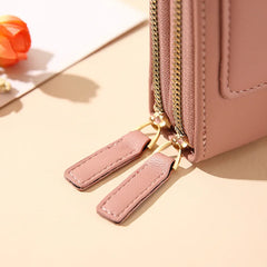 Soft Leather Women's Bag Wallet Touch Screen Cell Phone Purse