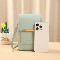 Soft Leather Women's Phone Purse Touch Screen Wallet