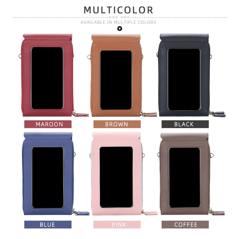 Touch Screen Cell Phone Purse Bags of Women Crossbody Shoulder Bag