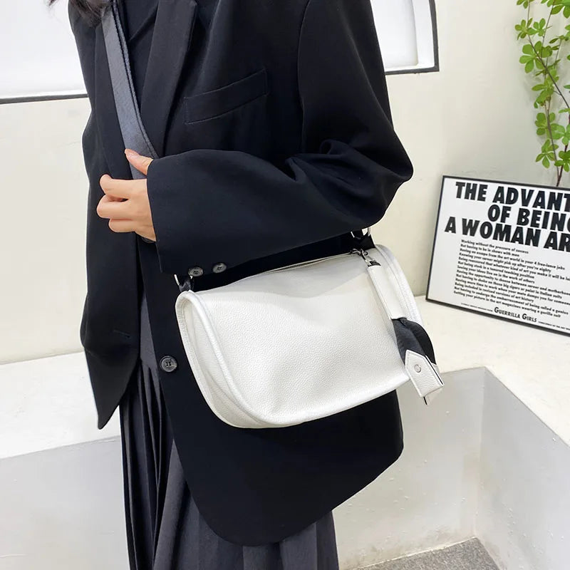 Soft Leather Women's Messenger Bag Ladies Hobo Handbag Shoulder Bag