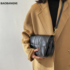 Soft PU Leather Crossbody Bags Plaid Small Clutch Handbags