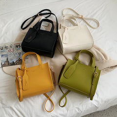 Green PU Leather Crossbody Bag for Women Shoulder Purses Handbags