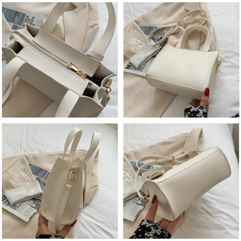 Soft PU Leather Crossbody Bags for Women Solid Shoulder Purses Green