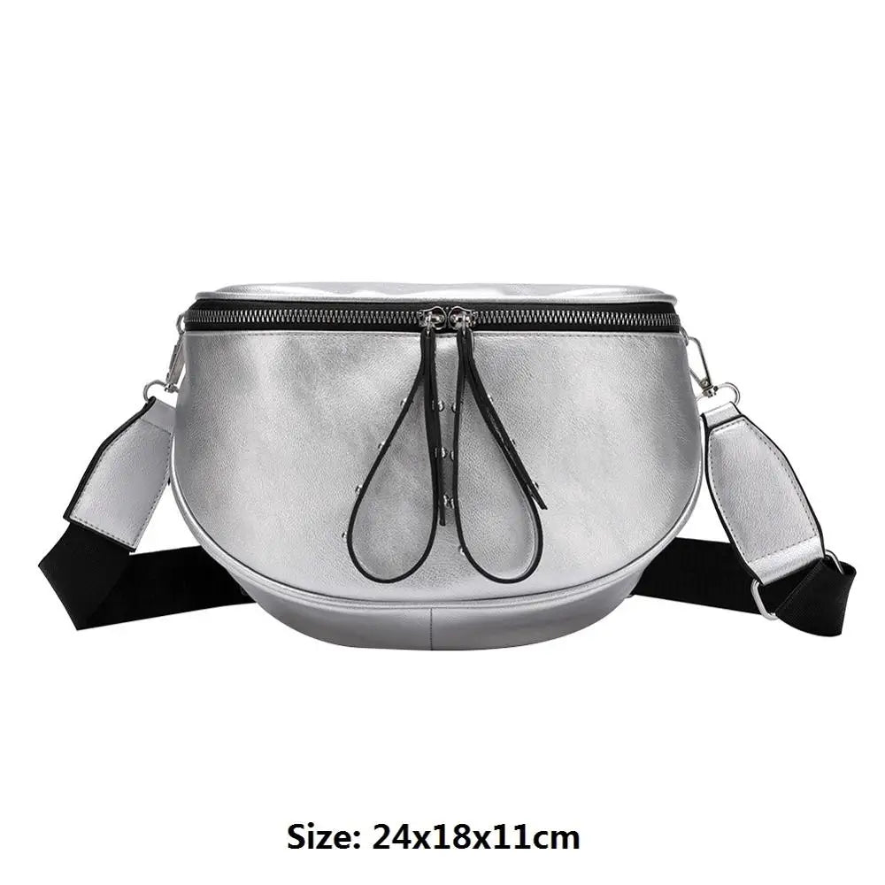 PU Leather Crossbody Shoulder Bag for Women Small Solid Handbag