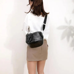 PU Leather Crossbody Shoulder Bag for Women Small Solid Handbag