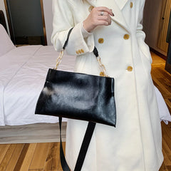 Vintage Shoulder Bag Soft PU Leather Large Capacity Crossbody Handbag