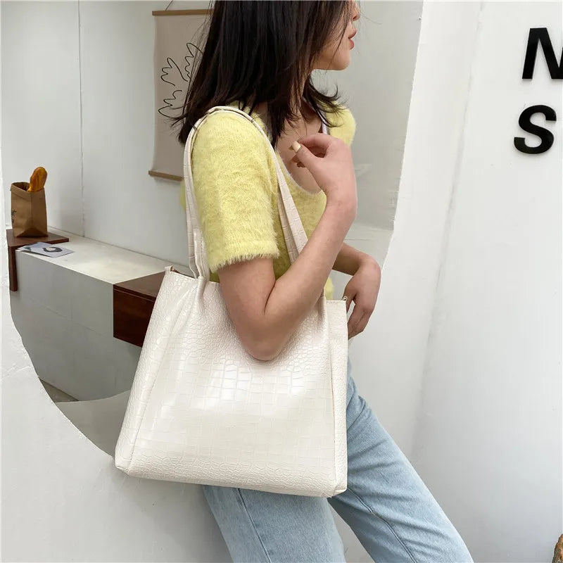 Large Capacity Women Shopping Bag Casual Ladies Shoulder Tote Bags