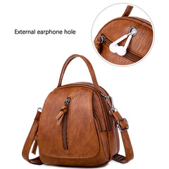 Stylish PU Leather Ladies Shoulder Bag Small Flap Phone Crossbody Bag