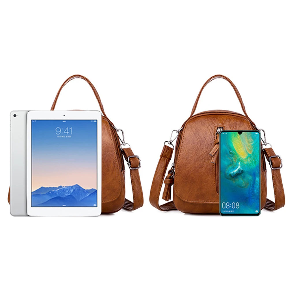 Stylish PU Leather Ladies Shoulder Bag Small Flap Phone Crossbody Bag