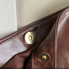 Soft PU Leather Shoulder Bags Women Vintage Office Ladies Underarm Totes