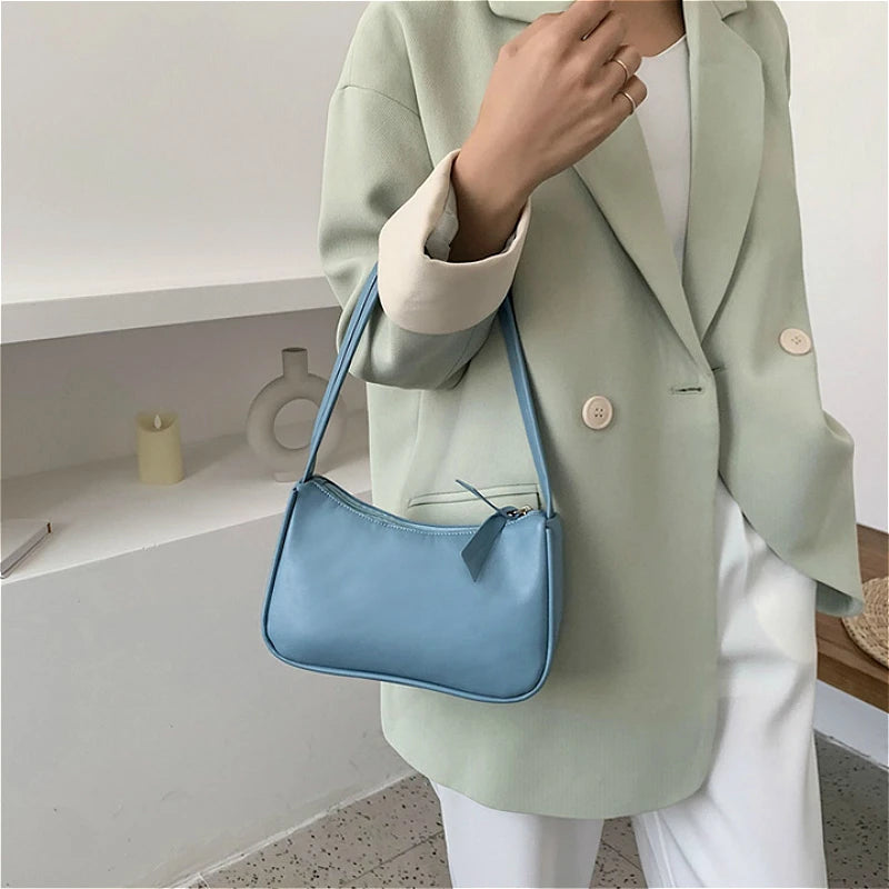 Retro Purple Underarm Bag Women's Small Shoulder Bags