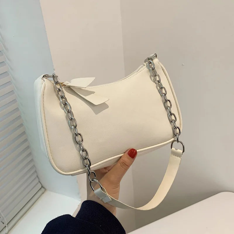 Retro Purple Underarm Bag for Women