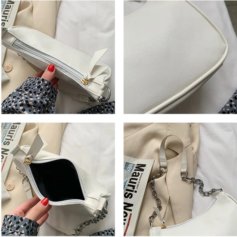 Retro Purple Underarm Bag for Women