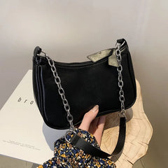 Retro Purple Underarm Bag for Women