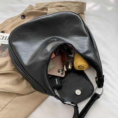 Soft PU Leather Women Shoulder Hobo Bags Large Capacity Crossbody Bags