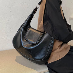 PU Leather Women Shoulder Hobo Bags Large Capacity Crossbody Bags