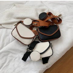 Soft PU Leather Women Shoulder Crossbody Bags Lady Handbag and Purse