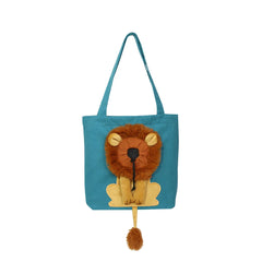 Soft Pet Carriers Lion Portable Breathable Bag Cat Dog Carrier Bags